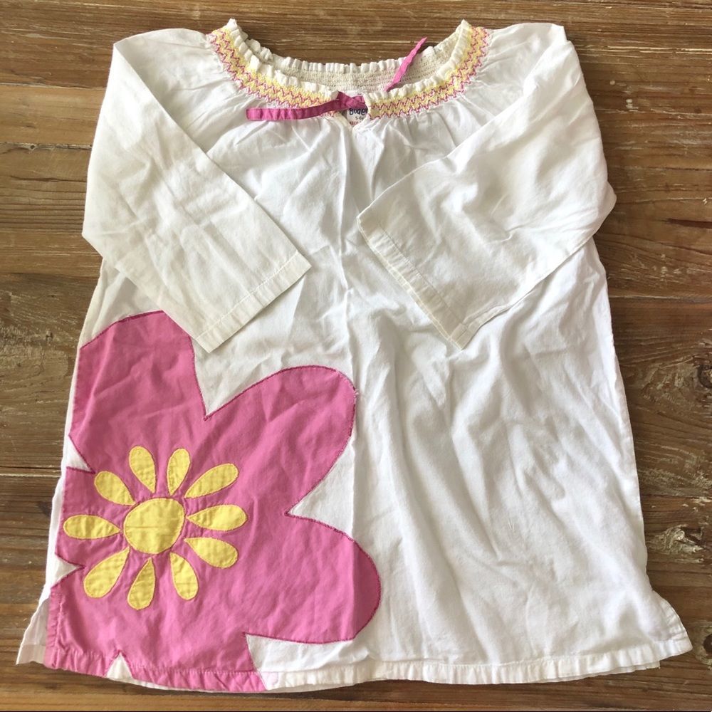 Mini Boden Cotton Floral Flowy Dress Size 5-6Y